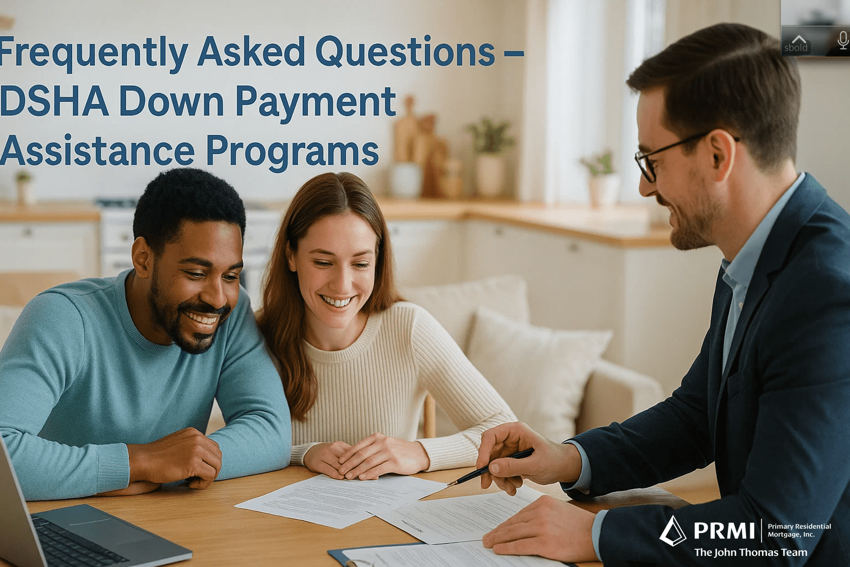 Loan officer helping Delaware home buyers review DSHA down payment assistance options