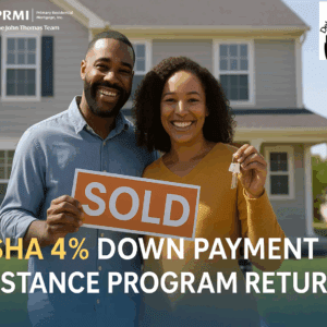 Delaware home buyers celebrating new home purchase with DSHA 4% Down Payment Assistance Program