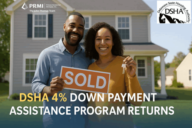 Delaware home buyers celebrating new home purchase with DSHA 4% Down Payment Assistance Program