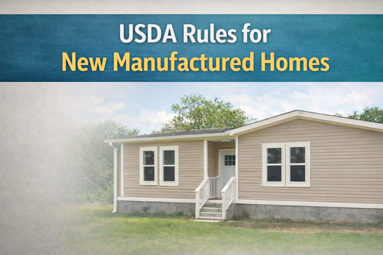 USDA Manufactured Home Loans
