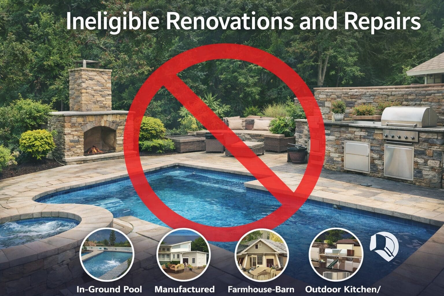 USDA Renovation Loan - Ineligible Renovations & Repairs