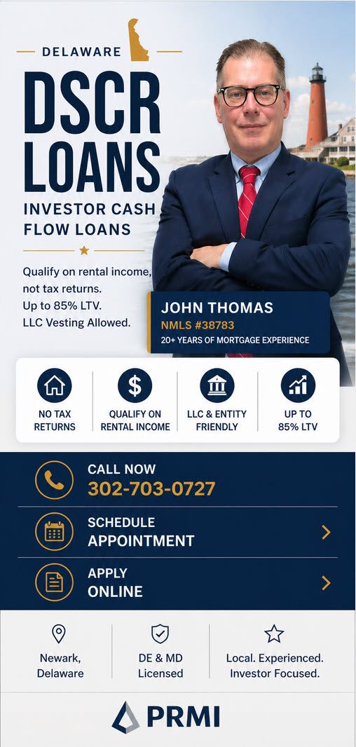 Delaware DSCR Loans - Investor Cash Flow Mortgages mobile