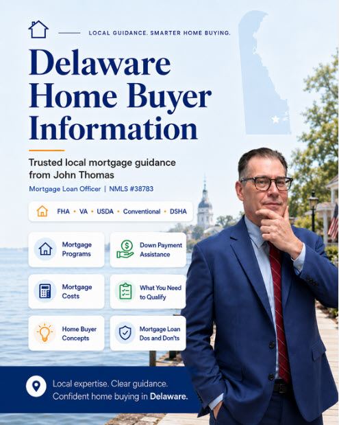 Mobile view -- John Thomas, Delaware mortgage loan officer at Primary Residential Mortgage Newark DE -- NMLS #38783