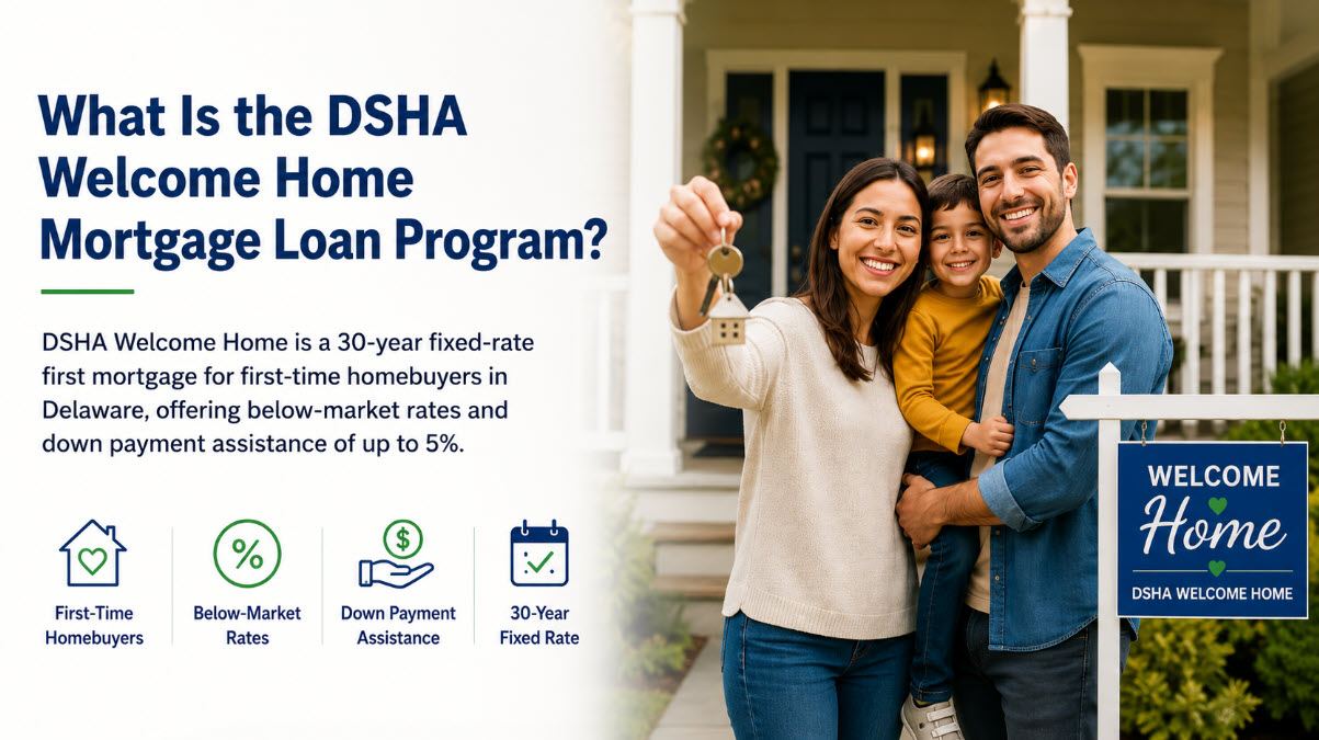 John Thomas, mortgage loan officer with the John Thomas Team in Newark, DE, DSHA Welcome Home Mortgage Loan Program in Delaware - NMLS #38783