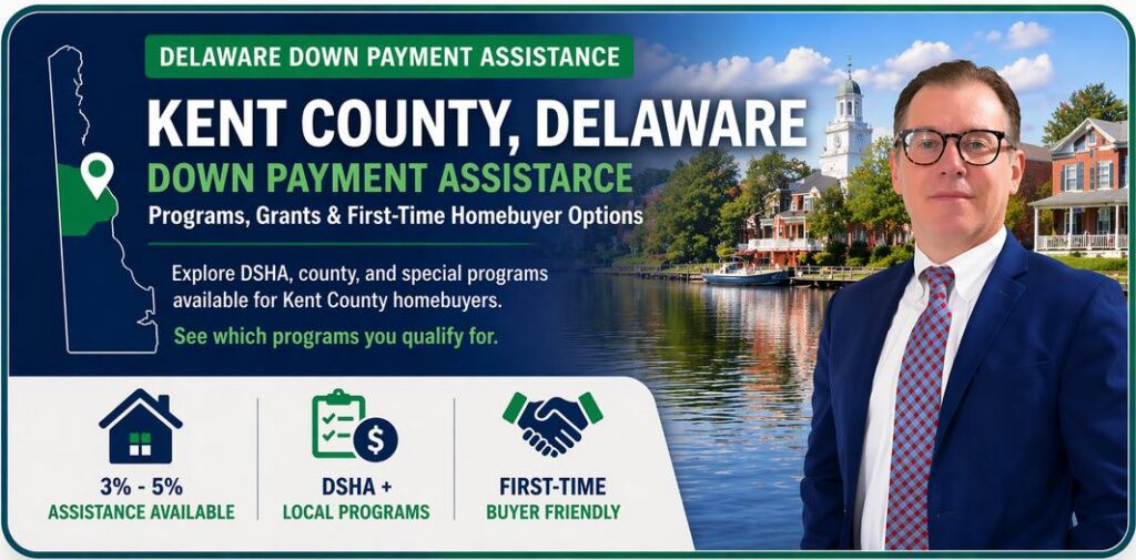 Kent County Delaware down payment assistance programs for homebuyers