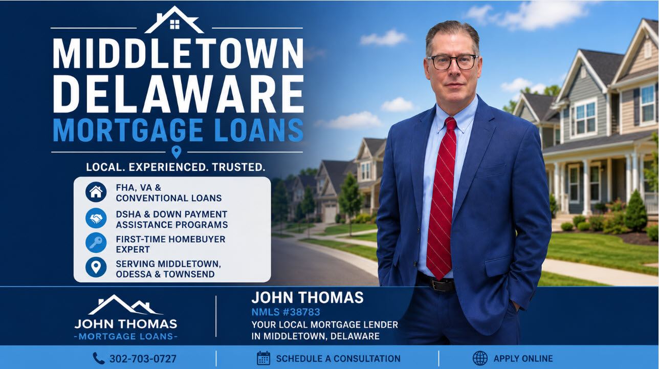 John Thomas, mortgage loan officer, serving Middletown, Delaware buyers in the MOT region — NMLS #38783