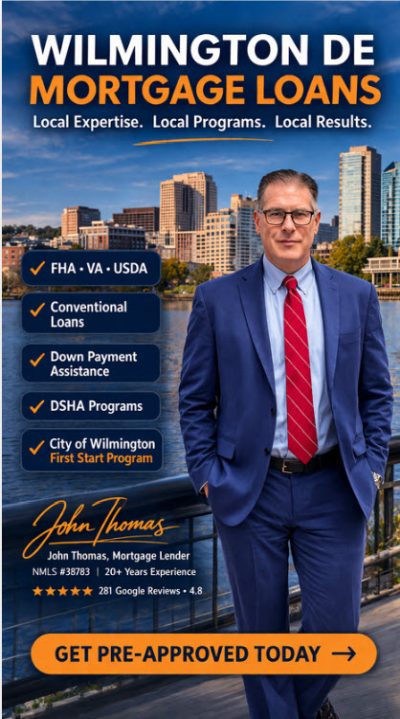 Wilmington Delaware mortgage lender John Thomas NMLS 38783